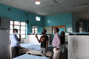 Healthcare workers in Zambia